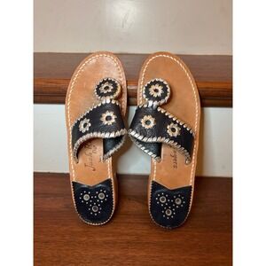 Jack Rogers Black and Tan Sandals